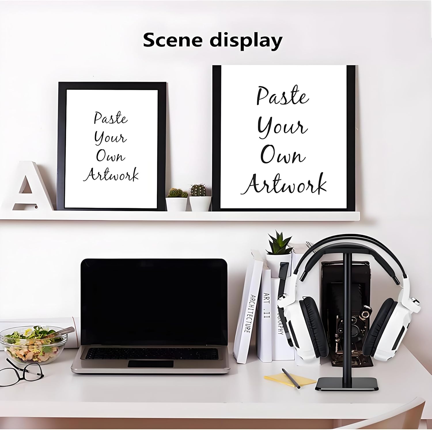 Headphone Stand, Universal Aluminum Metal Holder for AirPods Max, HyperX Cloud II, Xbox One, Turtle Beach, Sennheiser, Sony, Bose, Beats PC Gaming Headset Display & Bluetooth Headphones (Black) ? ? ? ? ? - Image 5