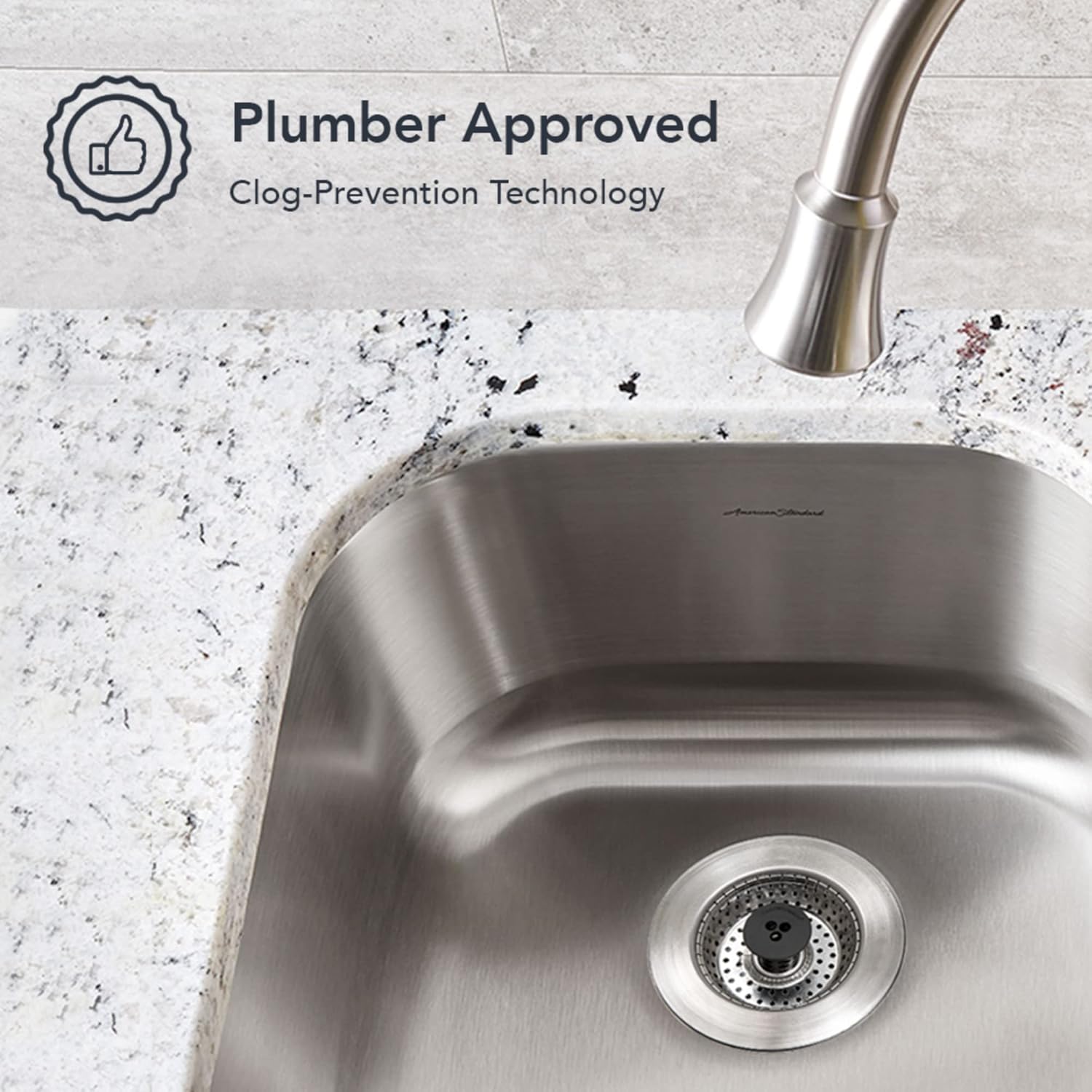 Kitchen SinkShroom Revolutionary Clog-Free Stainless Steel Sink Strainer, Chrome gray - Image 5