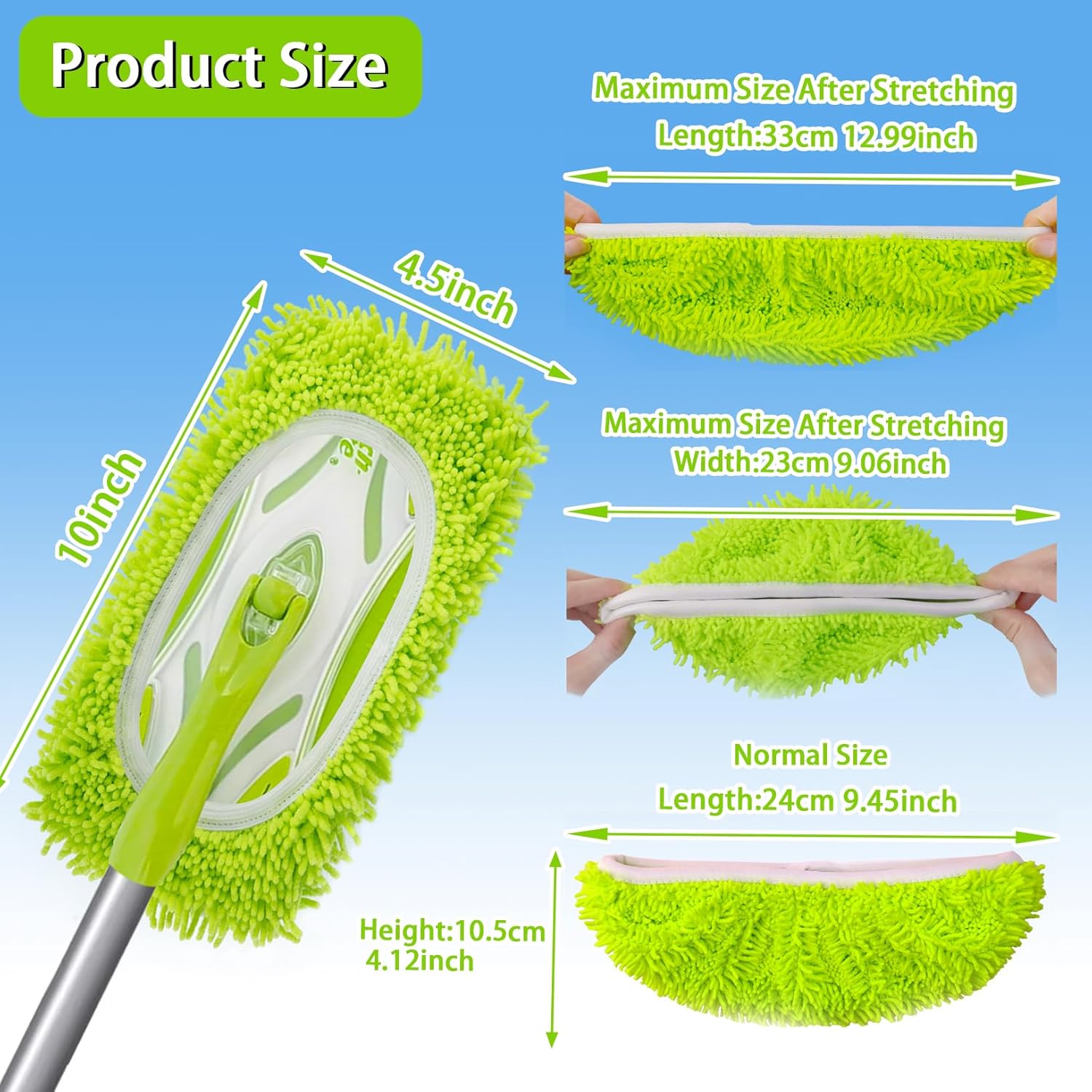Reusable Dry Sweeping Cloths Microfiber Wet Mop Pads Compatible with Swiffer Sweeper Mop Replacement Sweeping Mopping pad Refills for Hardwood Surface Floor Cleaning (4PCS) ? ? ? ? ? - Image 2