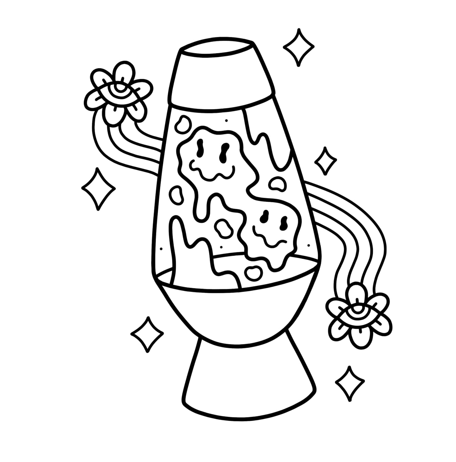 Trippy & Groovy: Psychedelic Coloring Book for Adults Featuring Mushrooms, Aliens, Magic Worlds and Illusions for Relaxation ? ? ? ? ? - Image 5