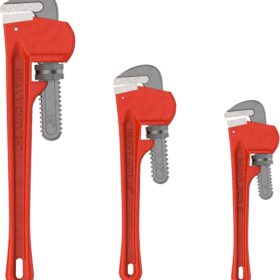 Stalwart - 75-HT3012 Plumbers Pipe Wrench, 3 Piece 14-Inch, 10-Inch, 8-Inch Set ? Home Improvement Hand Wrenches with Adjustable Jaws and Storage Pouch by ?   ?   ?  ?   ?