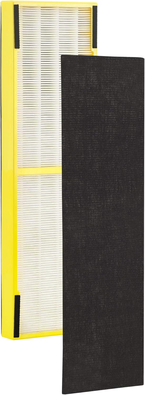 GermGuardian Filter B HEPA Pure Genuine Air Purifier Replacement Filter, Removes 99.97% of Pollutants for AC4825, AC4300, AC4900, AC4825DLX, AC4850, CDAP4500, AP2200, Black/Yellow, FLT4825 ? ? ? ? ? - Image 3