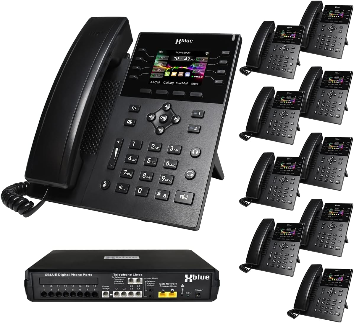XBLUE X16 Plus VoIP System Bundle with (4) IP8g IP Phones - Including Auto Attendant, Voicemail, Remote Phone Extensions & Call Recording ? ? ? ? ? - Image 6