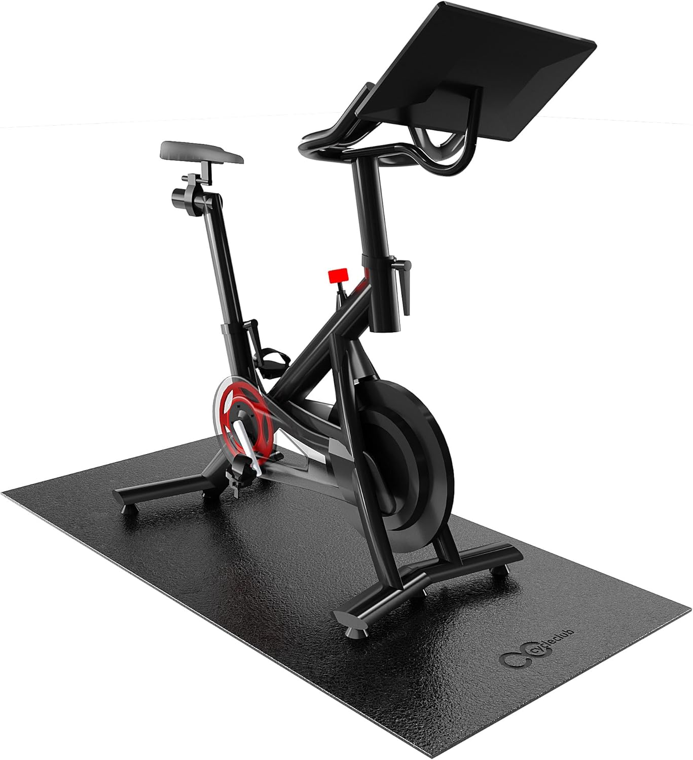 Bike Mat Compatible with Peloton Bike Elliptical Treadmill Mat, 6mm Thick, Under Exercise Bike Trainer Mat Pad for Stationary Indoor Spin Bike,Hardwood Floor Carpet Black Gym Equipment Mat ? ? ? ? ?