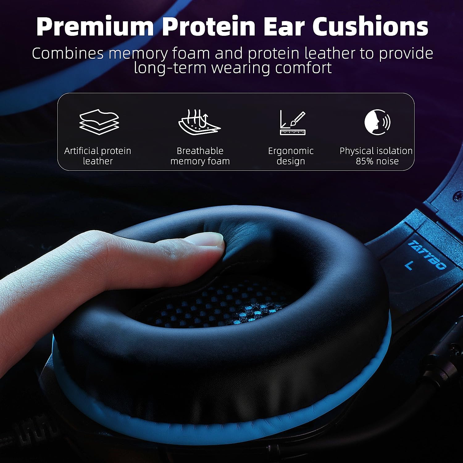 Gaming Headset for PC, Ps5, Switch, Mobile, Gaming Headphones for Nintendo with Noise Canceling Mic, Deep Bass Stereo Sound ? ? ? ? ? - Image 6