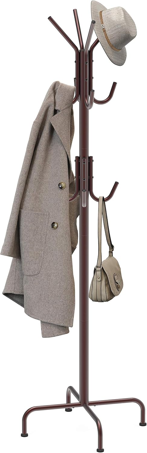 Simple Houseware Standing Coat and Hat Hanger Organizer Rack, Bronze ? ? ? ? ?
