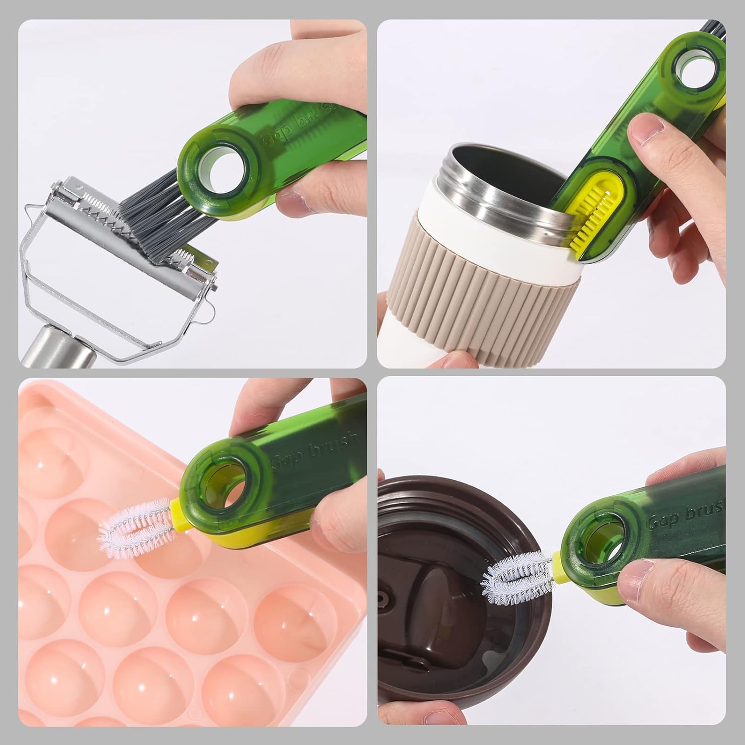 3 in 1 Cup Lid Gap Cleaning Brush Set, Multifunctional Insulation Bottle Cleaning Tools, Mutipurpose Tiny Silicone Cup Holder Cleaner, Home Kitchen Cleaning Tools ? ? ? ? ? - Image 5