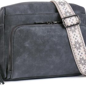 POIUGOYA Crossbody Purses for Women Trendy,Vegan Leather Medium Crossbody Bag,Women's Crossbody Travel Purse Built in Wallet ?   ?   ?  ?   ?