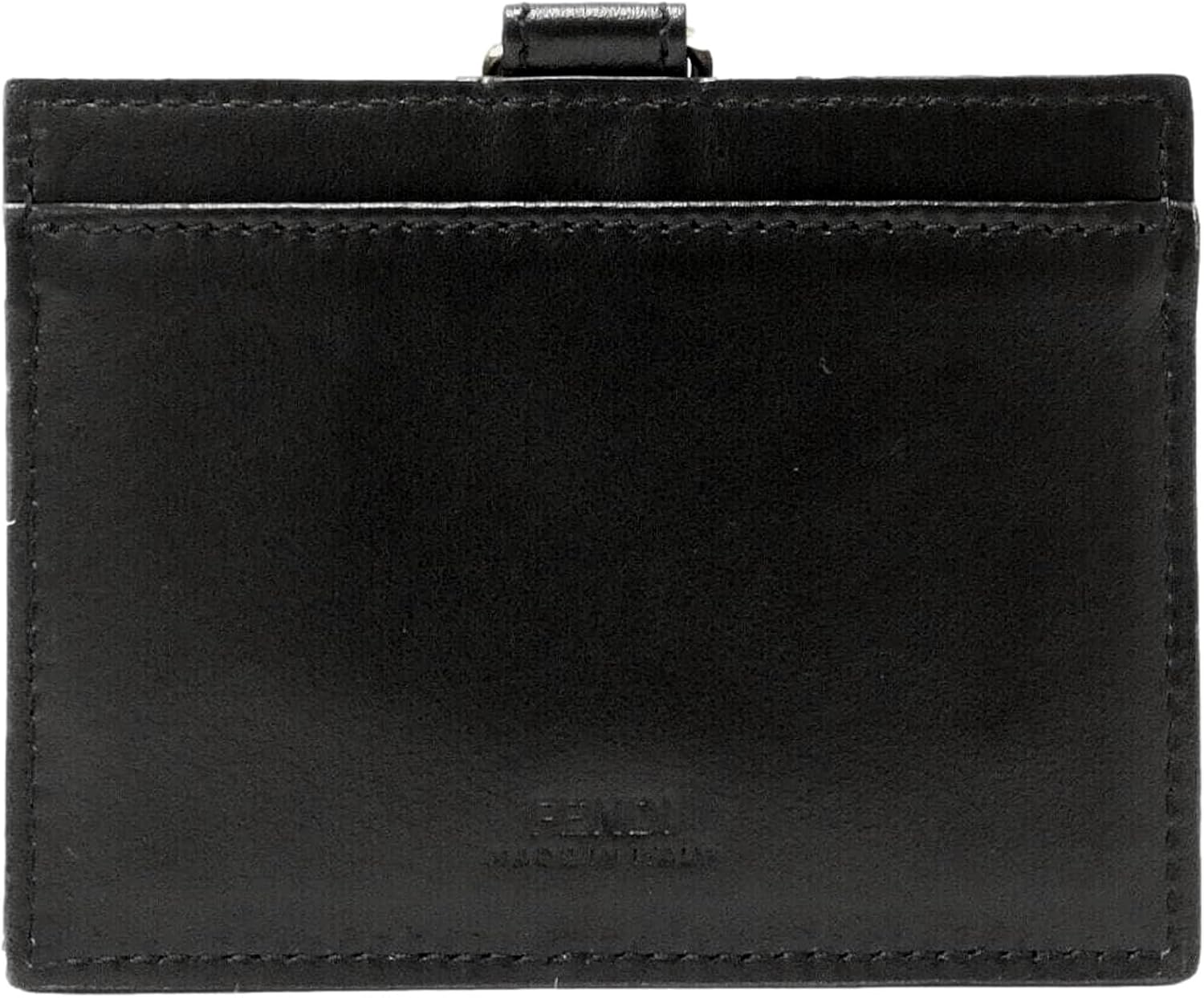FENDI Fendace Black Leather Card Case Wallet Lanyard ? ? ? ? ? - Image 3