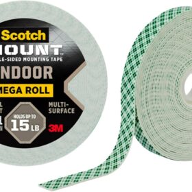 Scotch-Mount Indoor Double-Sided Mounting White Tape Mega Roll, 3/4 in x 350 in (29.1 ft), Features 3M Industrial Strength Adhesive, No Mess or Tools (110H-Long-DC) ?   ?  ?  ? ?
