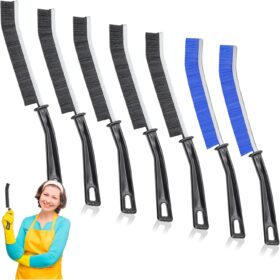 7 Pcs Hard Bristle Crevice Cleaning Brush, Multifunctional Grout Cleaner Brush, Thin Gap Cleaning Brush Set, Small Cleaning Tools for Household Use, Kitchen, Bathroom, Toilet, Window Track,Tight Space ?   ?   ?  ?   ?