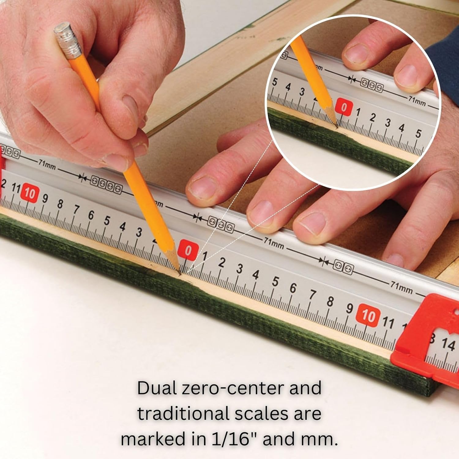 Kapro - 313 Measure Mate - Ultimate Home-Improvement Tool - With Level and Ruler - Features Sliding Markers and Knife Guide - Includes Nail Gripper and Drill Bit Gauge - 24 Inch ? ? ? ? ? - Image 5