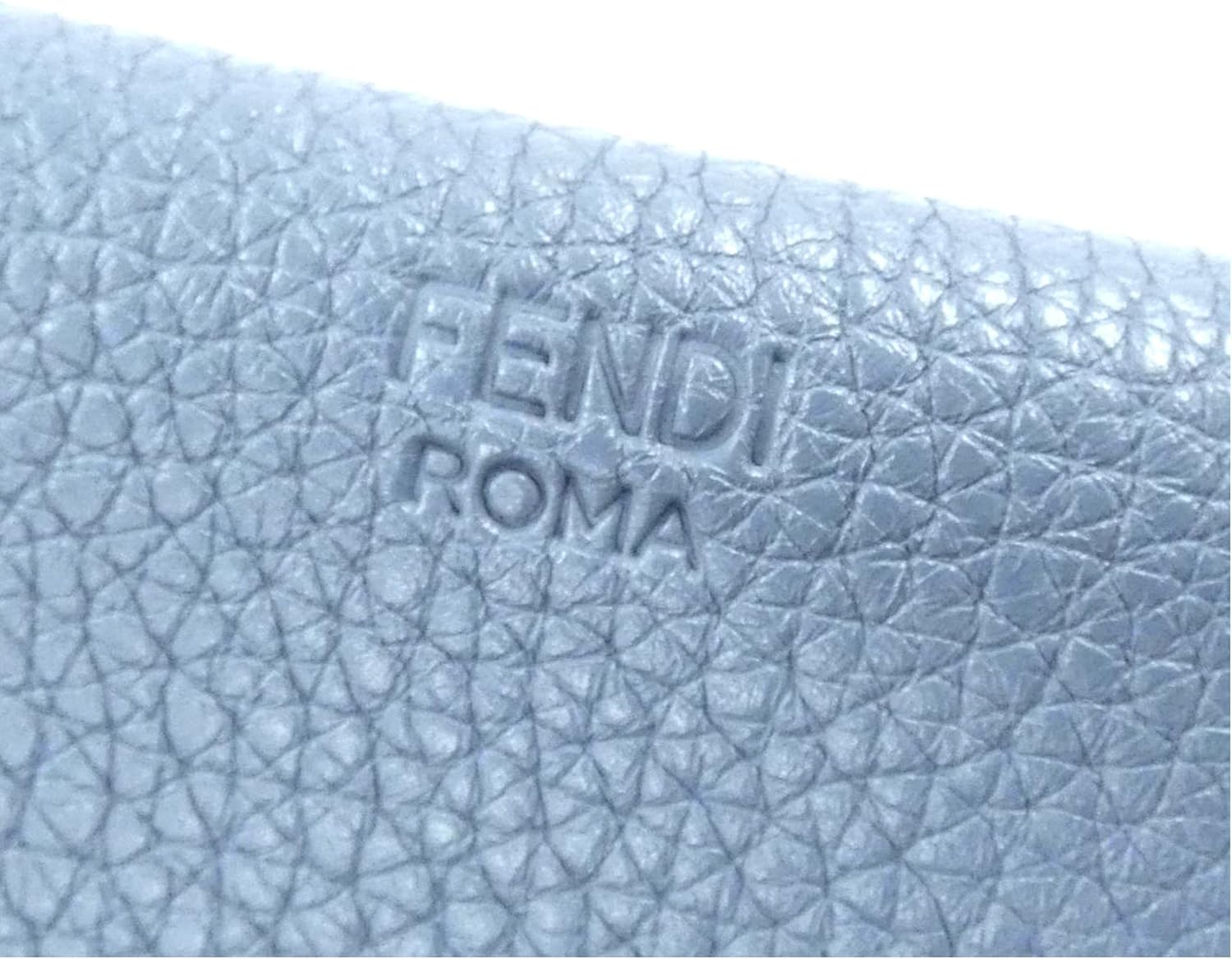 FENDI Selleria Leather Sky Blue Micro Trifold Wallet ? ? ? ? ? - Image 5