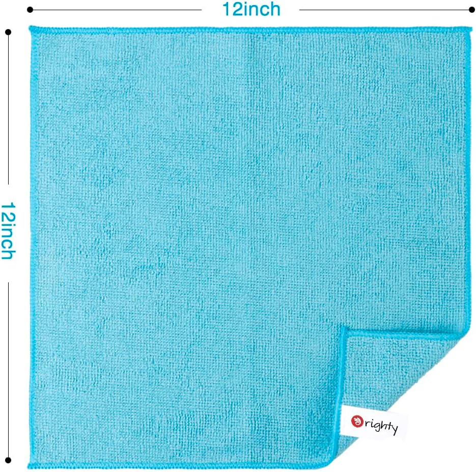 Orighty Cleaning Cloths Pack of 12, Highly Absorbent Microfiber Cleaning Supplies, Lint Free Cloths for Multiple-use, Powerful Dust Removal Clean Rags for House, Kitchen, Car Care(12x12 inch) ? ? ? ? ? - Image 5