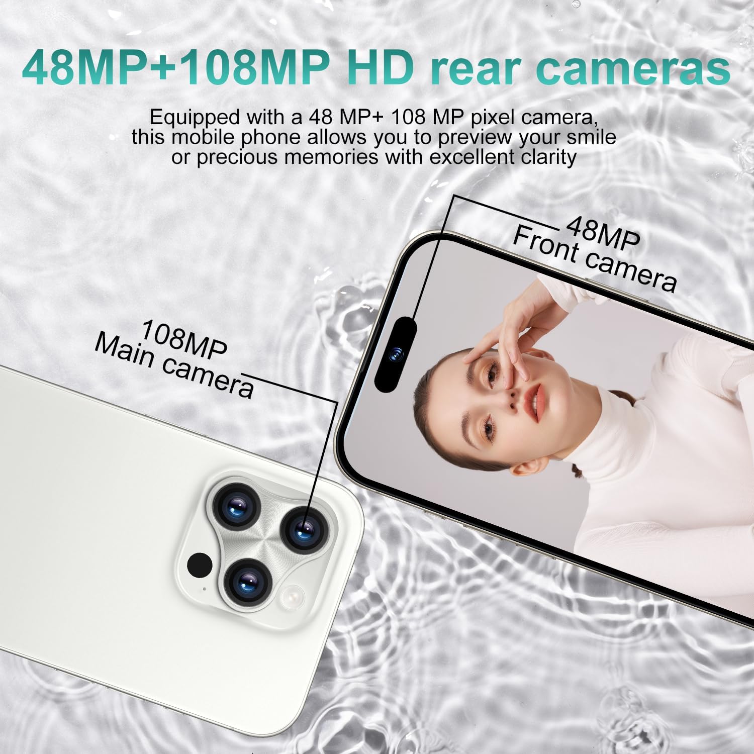 A16 pro max Unlocked Cell Phones Android 13 Smartphone with 8GB+256GB Mobile Phones 6.9 - Image 5