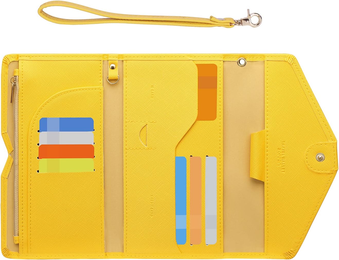 ZOPPEN Passport Holder Women Travel Wallet (Ver.5) for Women Rfid Blocking Passport Cover Case Document Organizer Wrist Strap ? ? ? ? ? - Image 6
