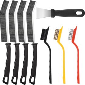 Crevice Cleaning Brush,8 Pcs Multifunctional Cleaning Brush Tools,Hard Bristle Crevice Cleaning Brush,Crevice Cleaning Brushes for Household Use Bathroom Tiles Kitchen Practical and Durable                 