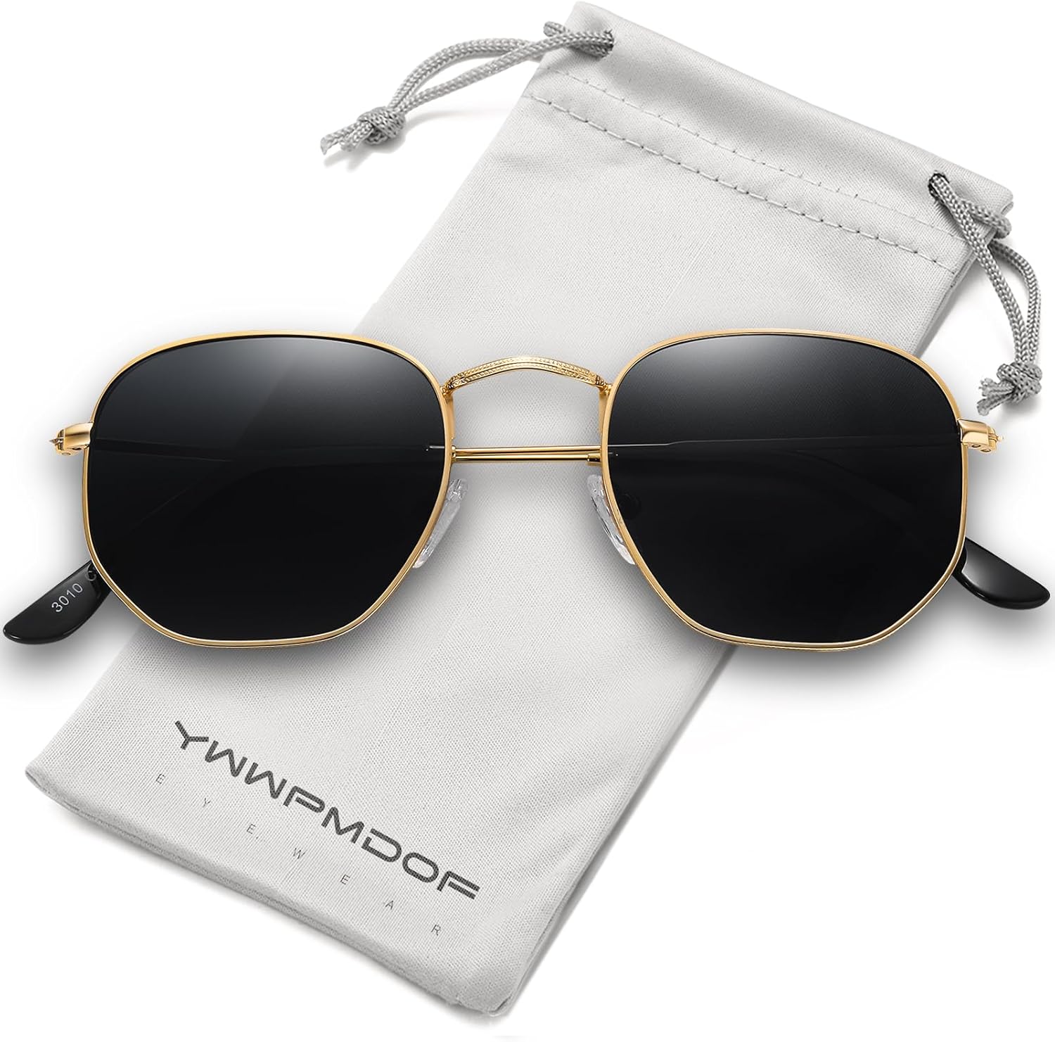 Polarized Sunglasses for Womens Men Trendy Square Hexagonal Flat Mirrored Sun Glasses UV Protection ? ? ? ? ?