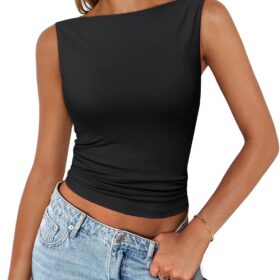 Trendy Queen Women Going Out Casual Tank Tops Spring Summer Basic Cute 2025 Sleeveless Shirt Y2K Fashion Outfit Clothes ?   ?   ?  ?   ?