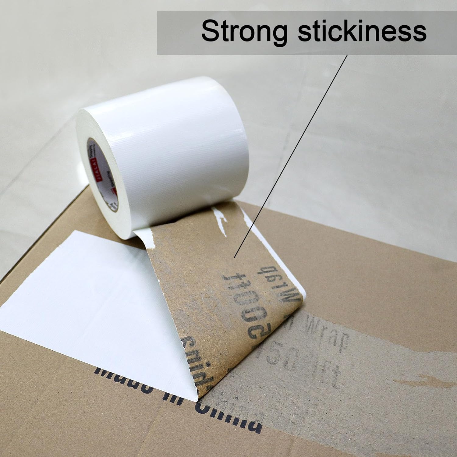 5 inch Wide Duct Tape, Industrial Grade White 5 inches x 55 Yards (164 ft), 9 Mil Heavy-Duty, Waterproof, Strong, Flexible, No Residue, for Crafts & Home Improvement ? ? ? ? ? - Image 4