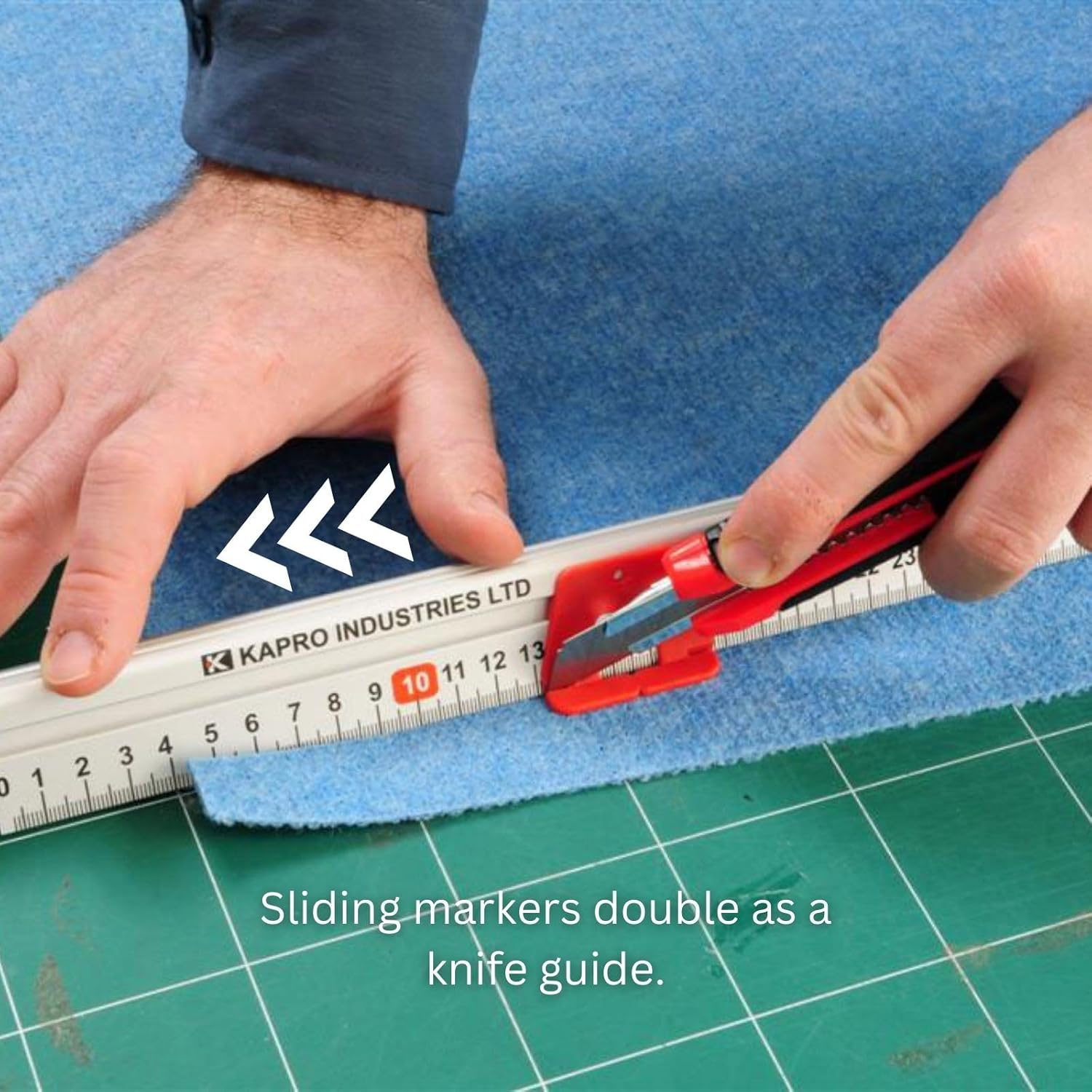 Kapro - 313 Measure Mate - Ultimate Home-Improvement Tool - With Level and Ruler - Features Sliding Markers and Knife Guide - Includes Nail Gripper and Drill Bit Gauge - 24 Inch ? ? ? ? ? - Image 6