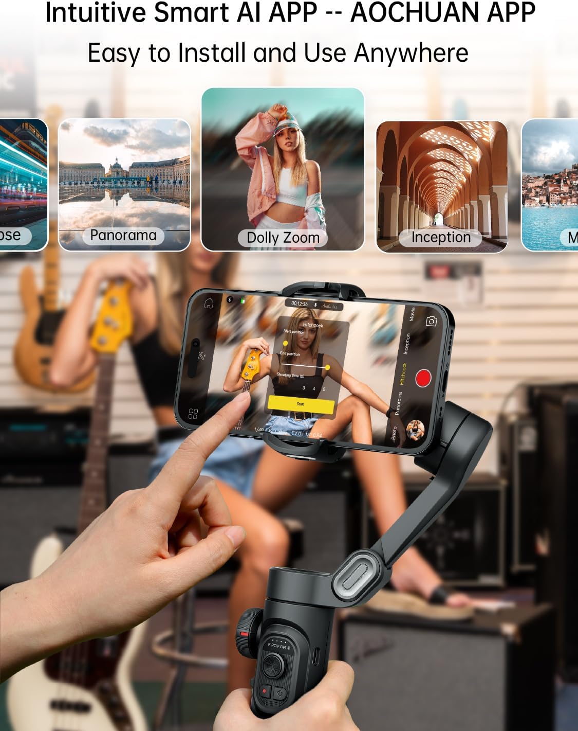 Phone Gimbal Stabilizer 3-Axis Smartphone Foldable Gimbal for iPhone Gimble with Focus Wheel TikTok YouTube Vlog Stabilizer for iPhone16 15 14 13 12 Pro Max&Android-Smart XE - Image 4