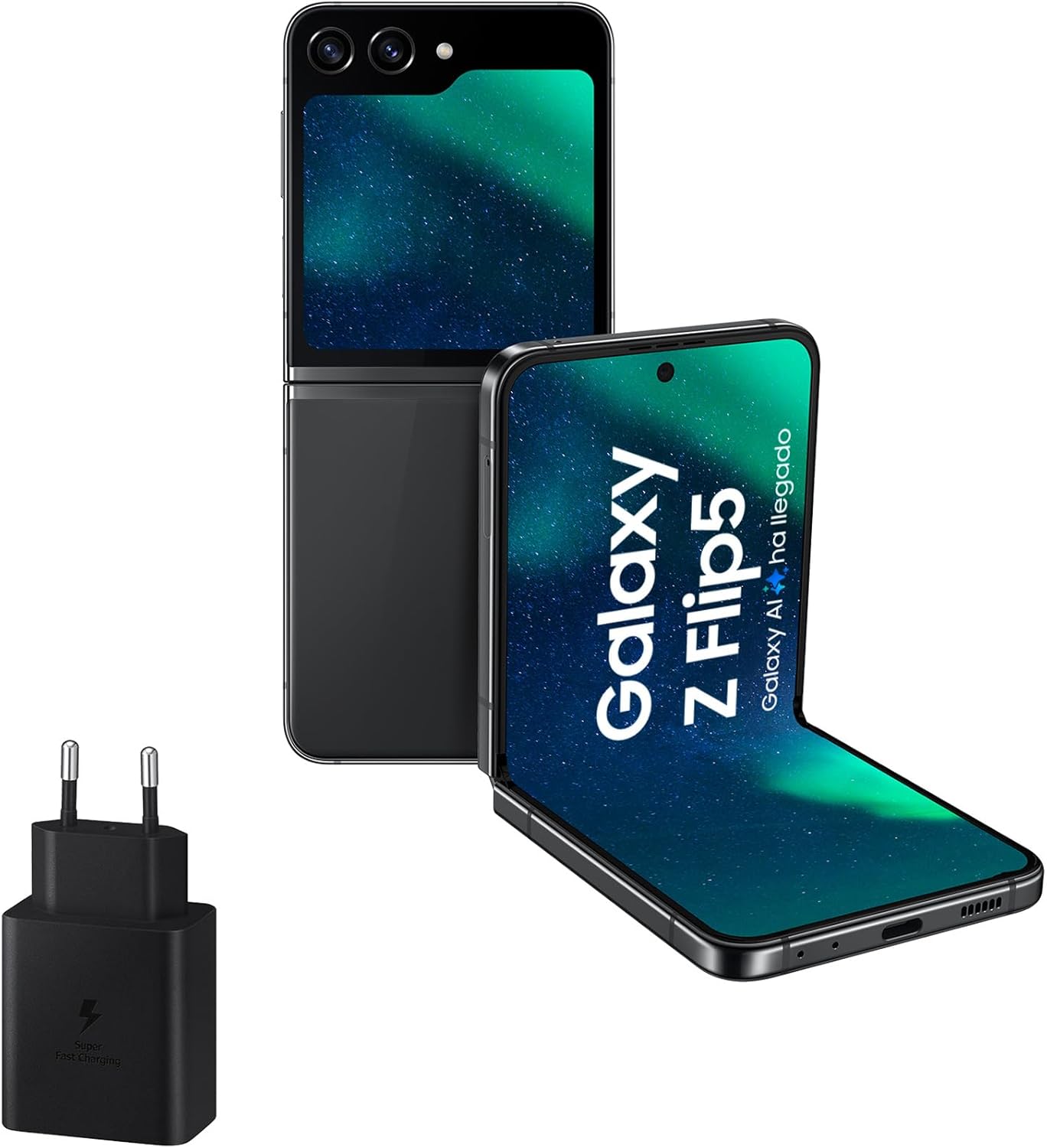 SAMSUNG Galaxy Z Flip5 Smartphone 5G SM-F731B Single Sim+ ESim EU/UK Model 8GB Ram, 256GB Storage International Version (Gray) ? ? ? ? ?