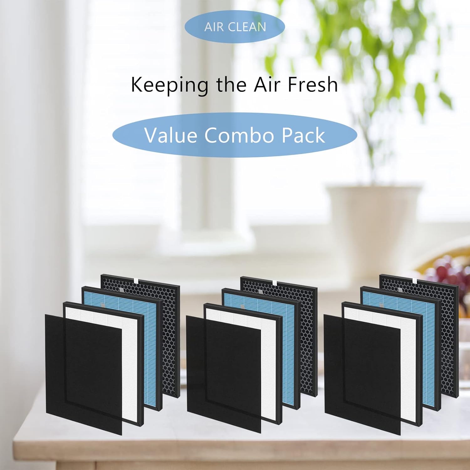 3-Set 10L Pro HEPA Filter Replacement Kit Compatible with Okaysou Airmax 10L Pro and Aiibot-A300 Air Cleaner Purifiers - Image 6