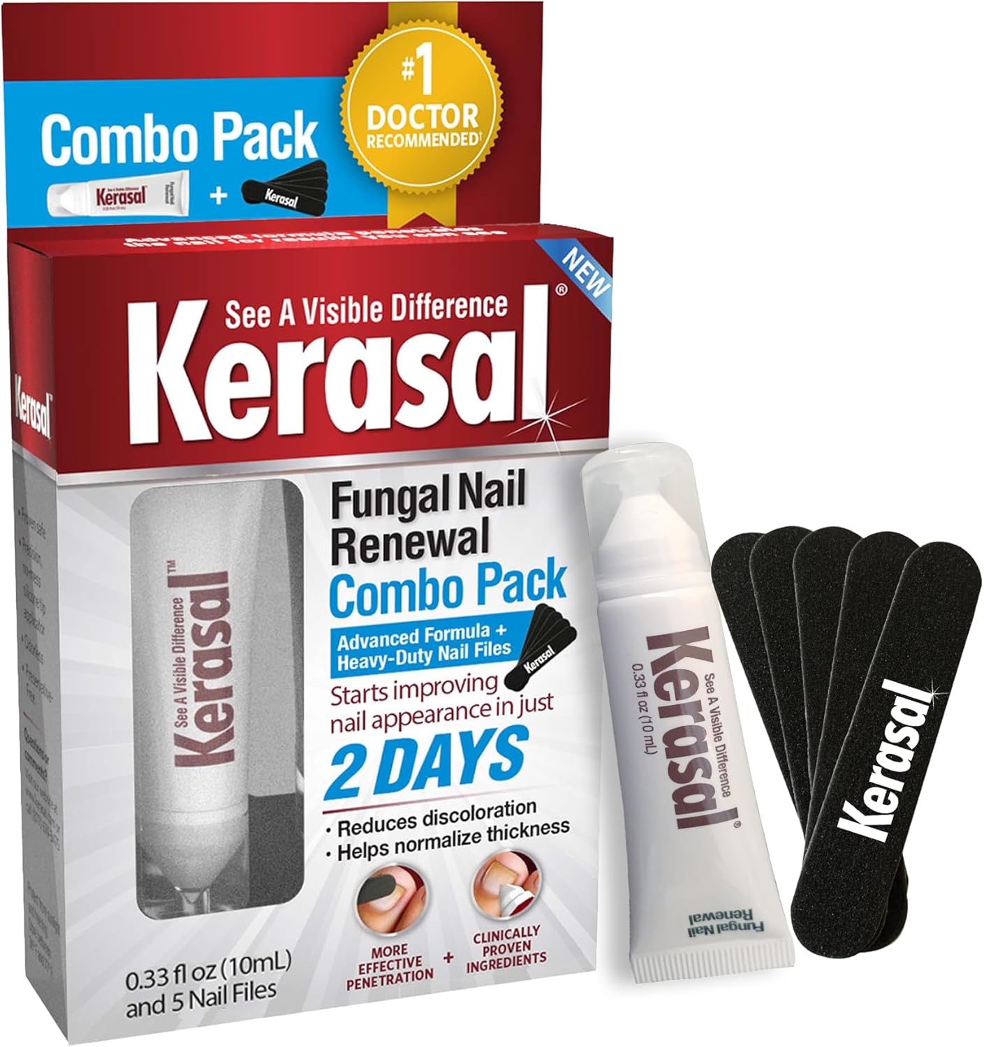 Kerasal Nail Renewal, Restores Appearance of Discolored or Damaged Nails, 0.33 fl oz (Packaging May Vary) ? ? ? ? ? - Image 6