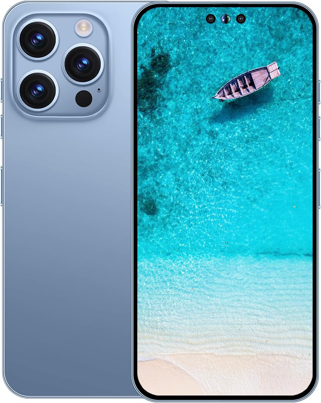 Unlocked Android Phone Android 13 Unlocked Phone 8-core 8GB+256GB Cell Phone 50MP+24MP Camera Pixels 6800mAh Battery for Extended Standby 6.7inch HD Screen Mobile Phone 5G Dual SIM (Blue) ? ? ? ? ?