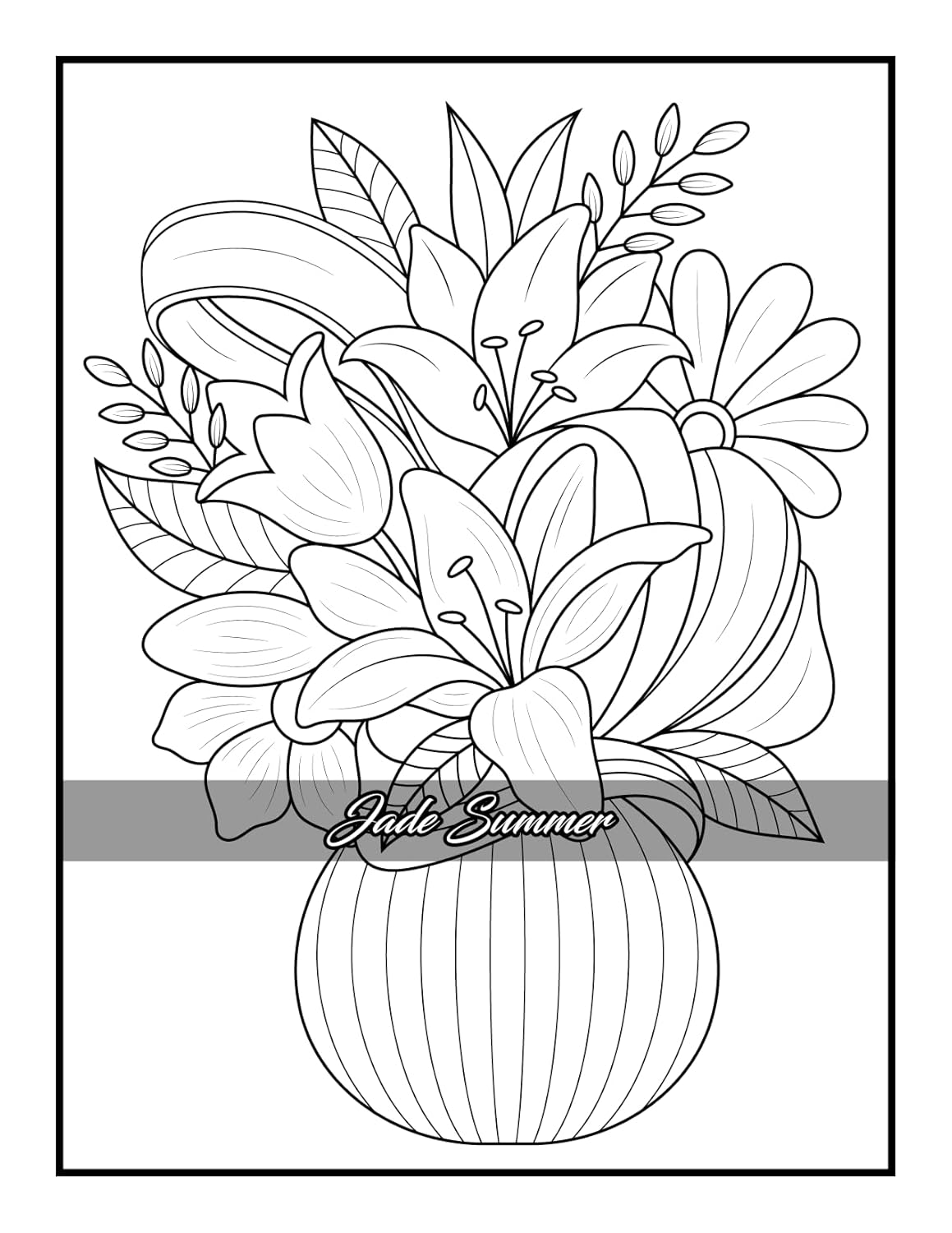 100 Flowers: An Adult Coloring Book with Bouquets, Wreaths, Swirls, Patterns, Decorations, Inspirational Designs, and Much More! ? ? ? ? ? - Image 3