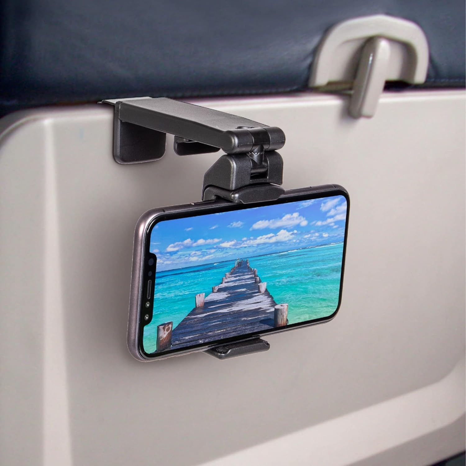 Perilogics Universal in Flight Airplane Phone Holder Mount. Hands Free Viewing with Multi-Directional Dual 360 Degree Rotation. Pocket Size Must Have Airplane Travel Essential Accessory for Flying ? ? ? ? ?