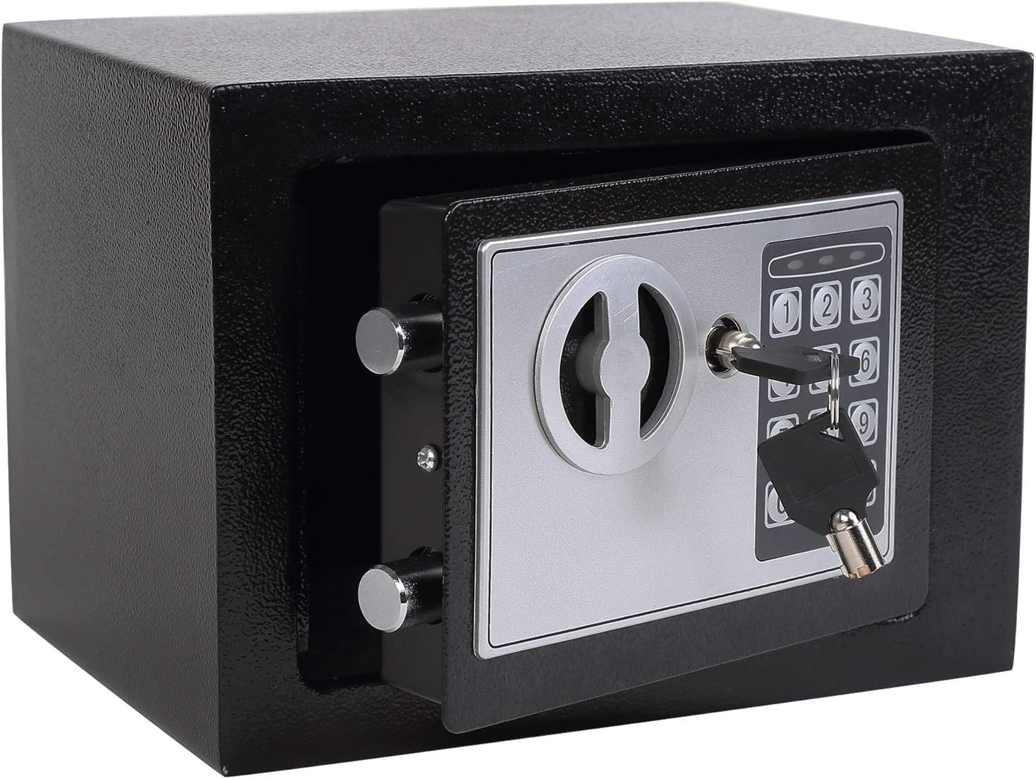 Yuanshikj Electronic Deluxe Digital Security Safe Box Key Keypad Lock Home Office Hotel Business Jewelry Gun Cash Use Storage money (Black 1) ? ? ? ? ?