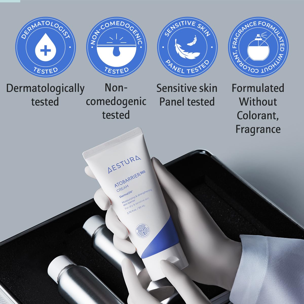 AESTURA ATOBARRIER365 Cream, 2.70 fl.oz. | with Ceramide, Korean Moisturizer for Barrier Repair, 120-hour Lasting Hydration, Capsuled Ceramides for Dry & Sensitive Skin ? ? ? ? ? - Image 5