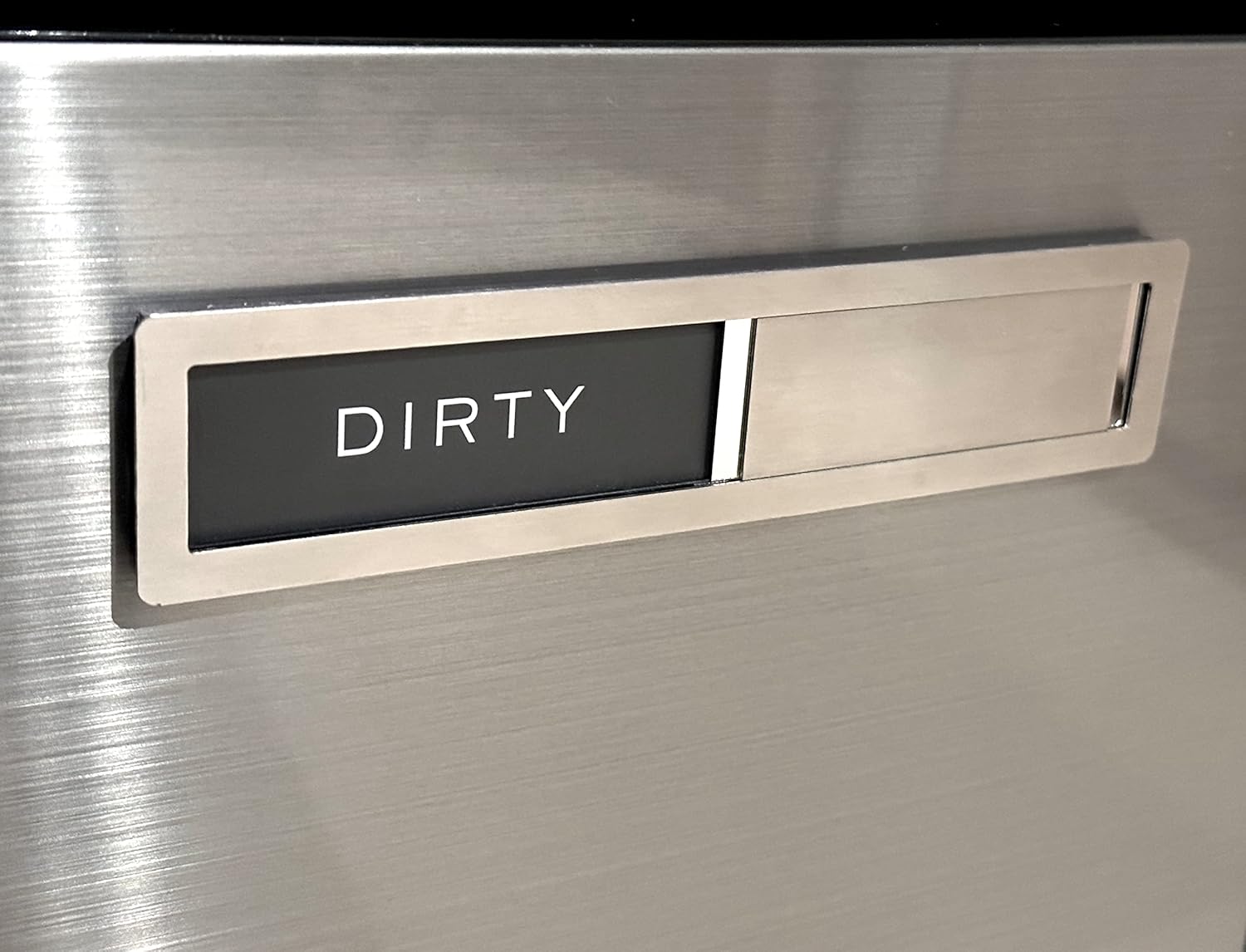 Dishwasher Magnet Clean Dirty Sign, Kubik Letters Premium Stainless Steel Grade 304, Kitchen Organizers and Storage Decor Accessories, Extra Adhesive Tapes Included. ? ? ? ? ? - Image 3