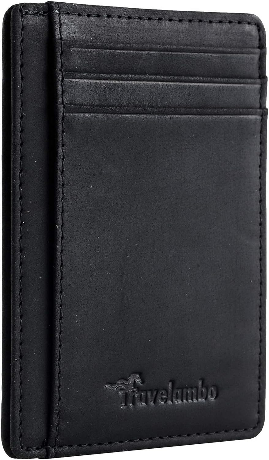 Travelambo Slim Wallet Front Pocket Minimalist Leather RFID Blocking Medium Size ? ? ? ? ?