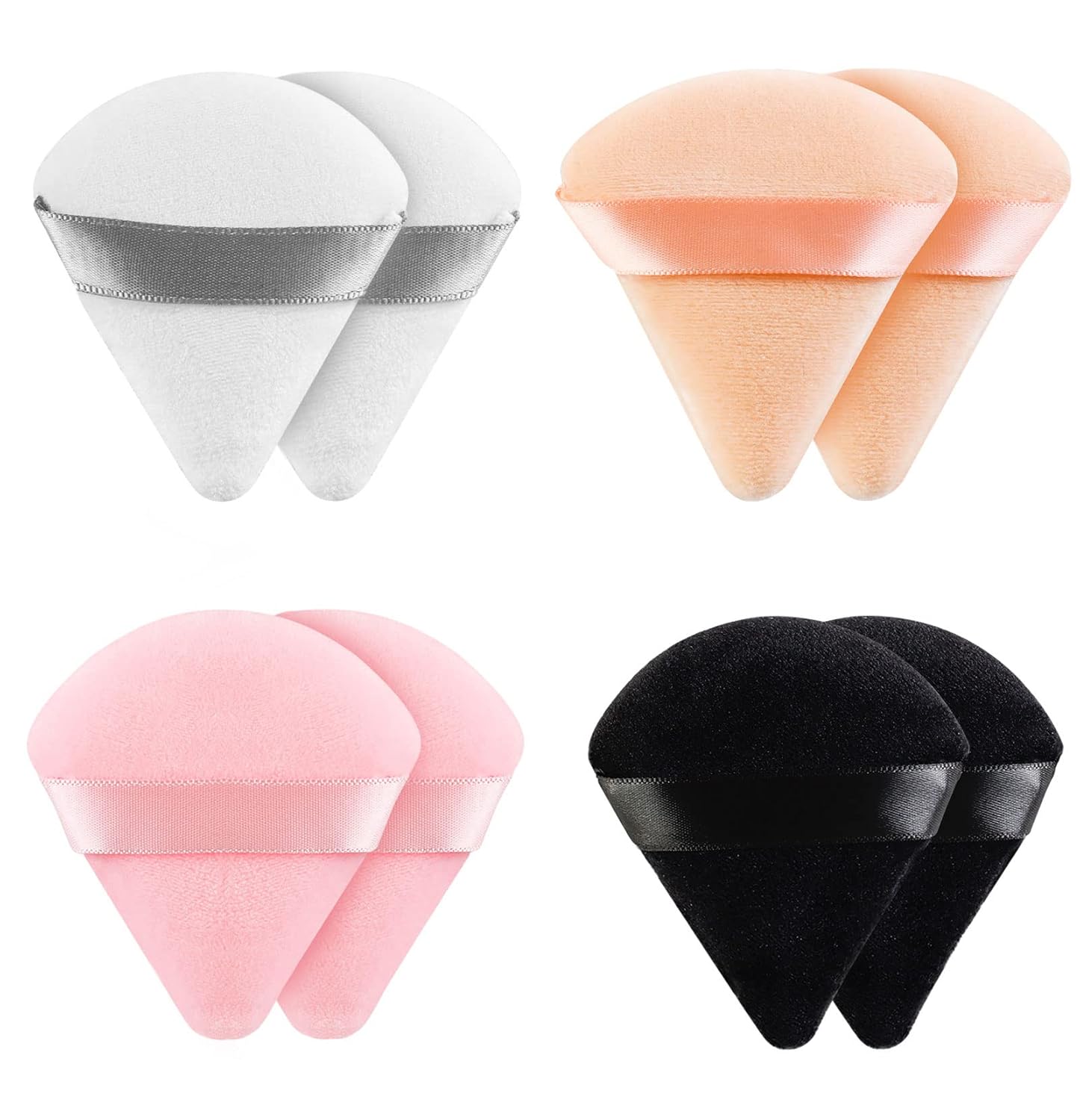 8 Pieces Triangle Powder Puff Face Soft Triangle Makeup Puff Velour Cosmetic Foundation Blender Sponge Beauty Makeup Tools ? ? ? ? ?