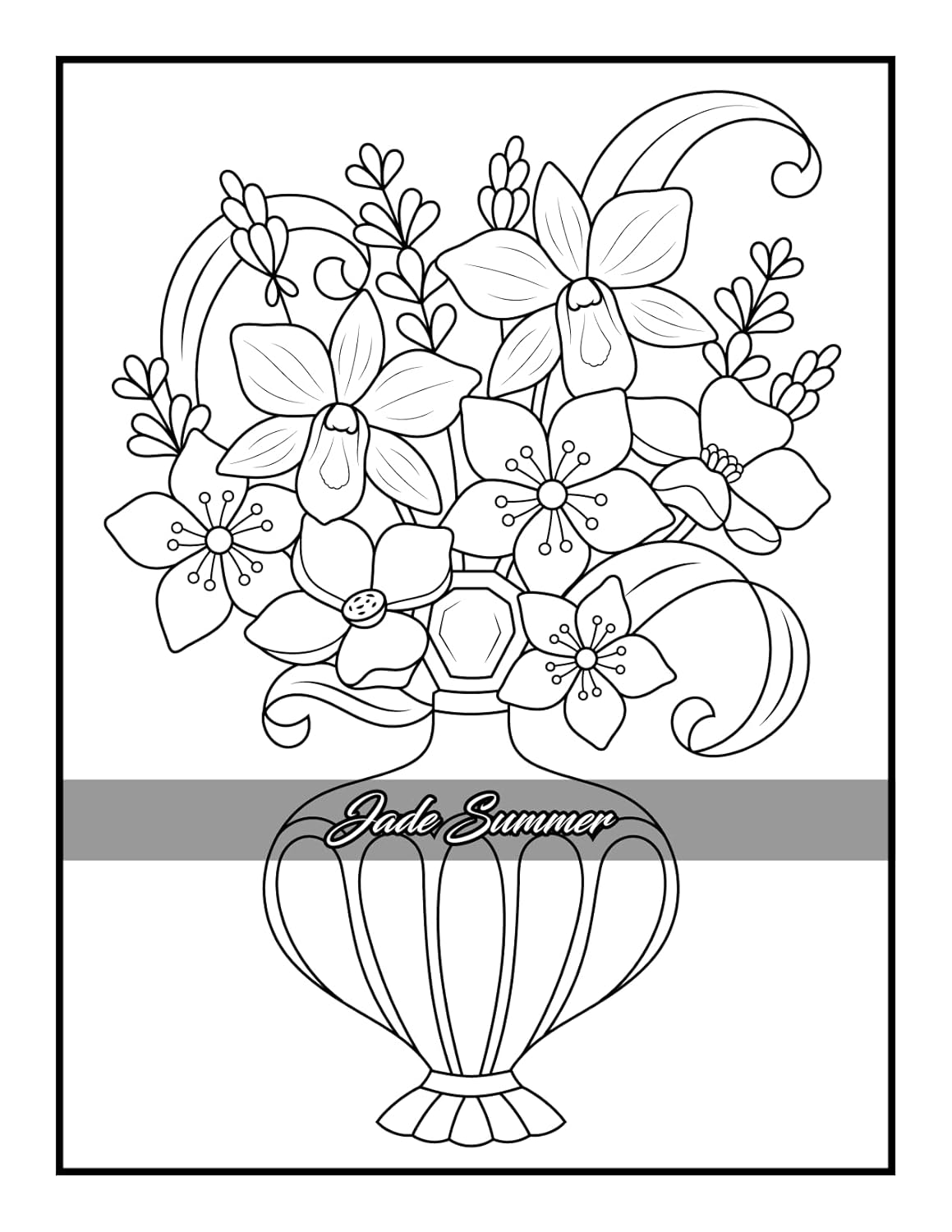 100 Flowers: An Adult Coloring Book with Bouquets, Wreaths, Swirls, Patterns, Decorations, Inspirational Designs, and Much More! ? ? ? ? ? - Image 6