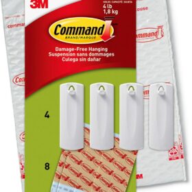 Command Sawtooth Picture Hangers, Damage Free Hanging Frame Hangers, No Tools Wall Hooks for Hanging Sawtooth Frames in Living Spaces, 4 White Picture Frame Hangers and 8 Command Strips ?   ?   ?  ?   ?