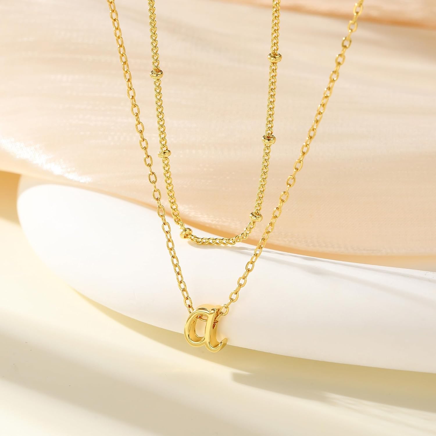 Yoosteel Layered Initial Necklaces for Women Girls Trendy, 14K Gold Plated Letter A-Z Necklace Cute Initial Necklace Gold/Silver Initial Necklace Stack Birthday Gifts for Women Teen Girls Jewelry ? - Image 6