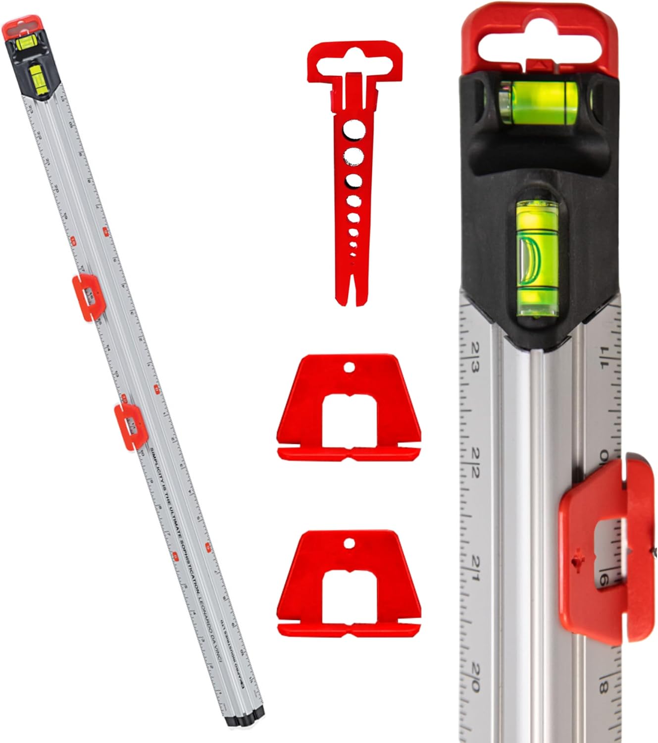 Kapro - 313 Measure Mate - Ultimate Home-Improvement Tool - With Level and Ruler - Features Sliding Markers and Knife Guide - Includes Nail Gripper and Drill Bit Gauge - 24 Inch ? ? ? ? ?