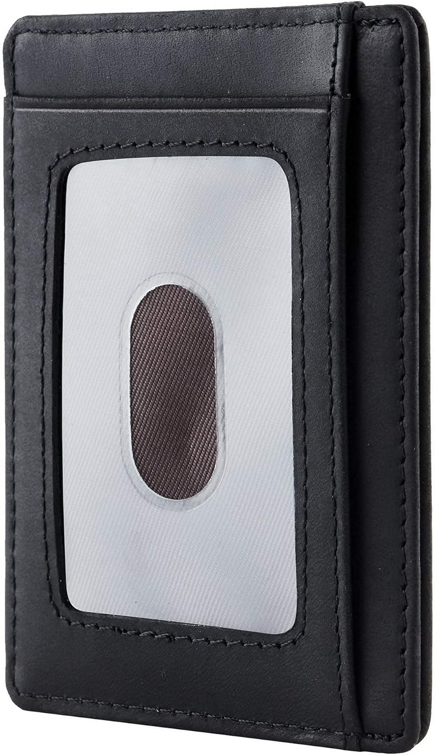 Travelambo Slim Wallet Front Pocket Minimalist Leather RFID Blocking Medium Size ? ? ? ? ? - Image 2