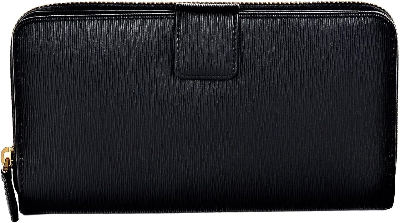 Prada Women's Black Vitello Move Leather Full Zip Wallet 1ML348 ? ? ? ? ?