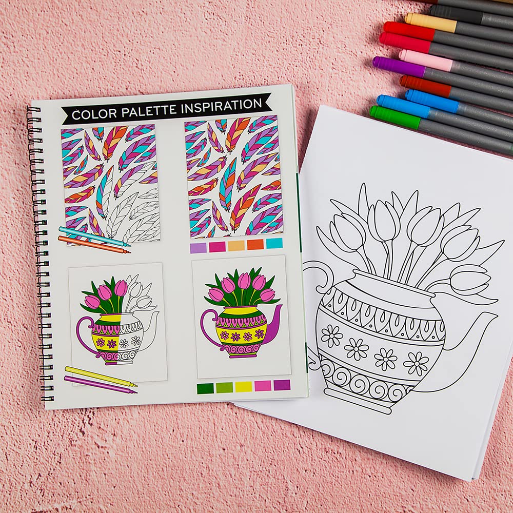 Large Print Easy Color & Frame - Calm (Stress Free Coloring Book) ? ? ? ? ? - Image 6