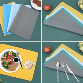 Placemats Set of 11, Heat Resistant Non-Slip Place Mats for Kitchen Dining Table Indoor Outdoor Washable Placemat Wipeable Table                 