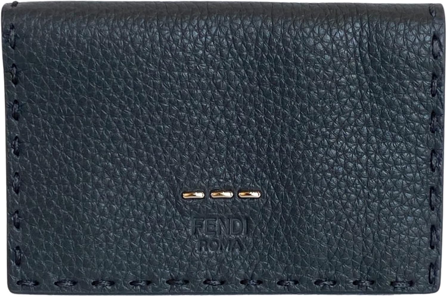 FENDI Men's Gray Selleria Leather Vertical Bifold Wallet 7M0262 ? ? ? ? ? - Image 3