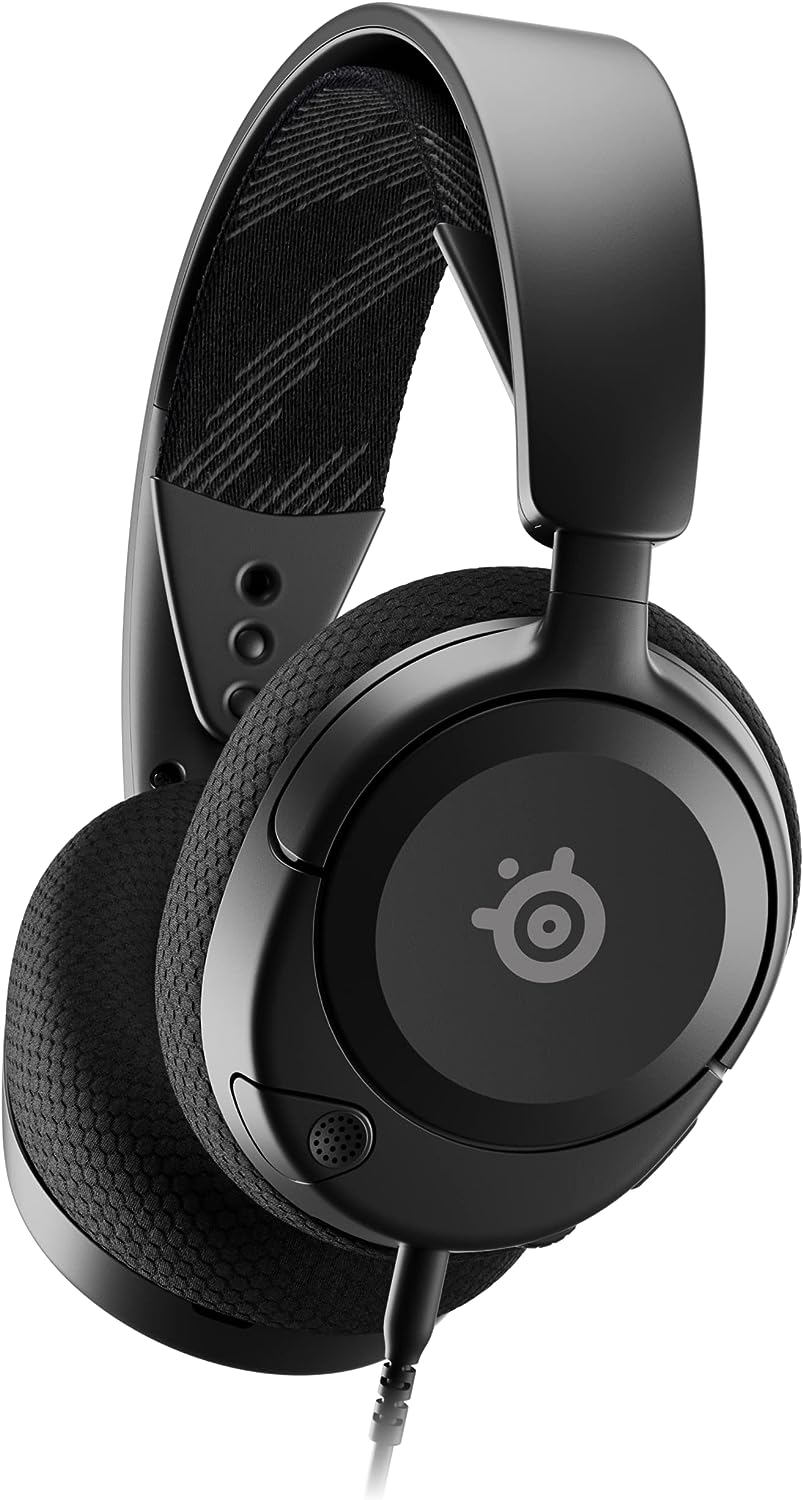 SteelSeries Arctis Nova 1 Multi-System Gaming Headset ? Hi-Fi Drivers ? 360? Spatial Audio ? Comfort Design ? Durable ? Ultra Lightweight ? Noise-Cancelling Mic ? PC, PS5/PS4, Switch, Xbox - Black ? ? ? ? ?