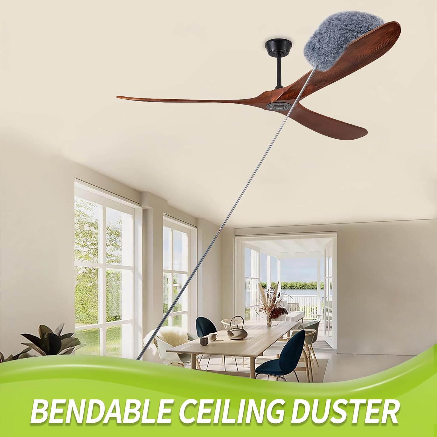 Cobweb Duster with Extension Pole, Spider Web Brush & Ceiling Cleaning Kit, 100 - Image 3