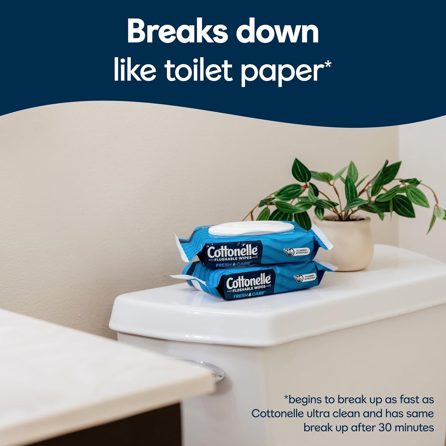 Cottonelle Fresh Care On-The-Go Flushable Wet Wipes, Adult Wet Wipes, 24 On-The-Go Pack, 14 Wipes Per Pack (336 Total Wipes), Packaging May Vary ? ? ? ? ? - Image 4