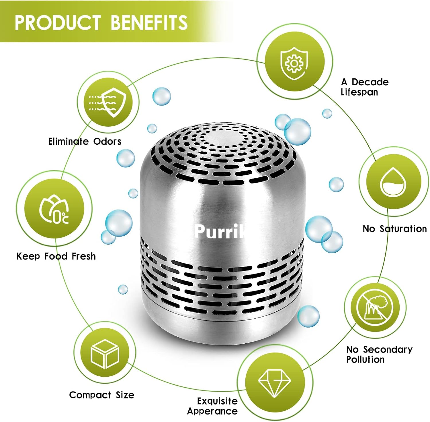 Refrigerator Deodorizer,Lasts for 10 Years,Refrigerator Odor Eliminator,Fridge Deodorizer,More Effective Than Baking Soda Bamboo Air Purifying Bags ? ? ? ? ? - Image 5